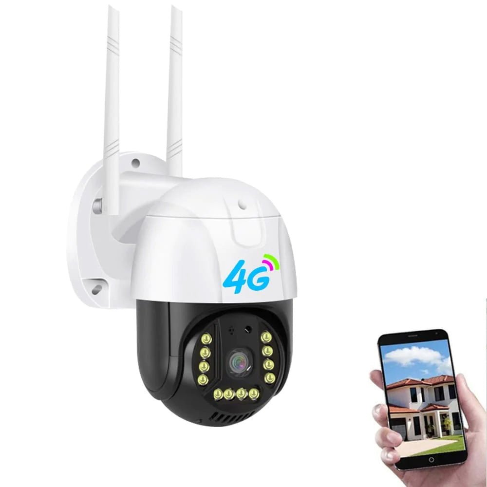 CRONY P20 4G-4K-HD PTZ Camera Outdoor Security Wireless Camera Surveillance 4G Sim Card Support - Edragonmall.com