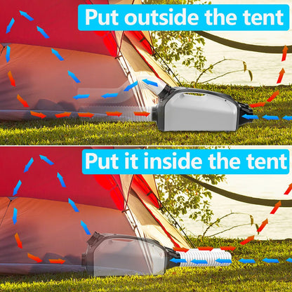 CRONY QN750 Tent air conditioning Portable Air Conditioners Home AC Cooling Unit 24V DC100-240V AC 3 Fan Speeds - Edragonmall.com