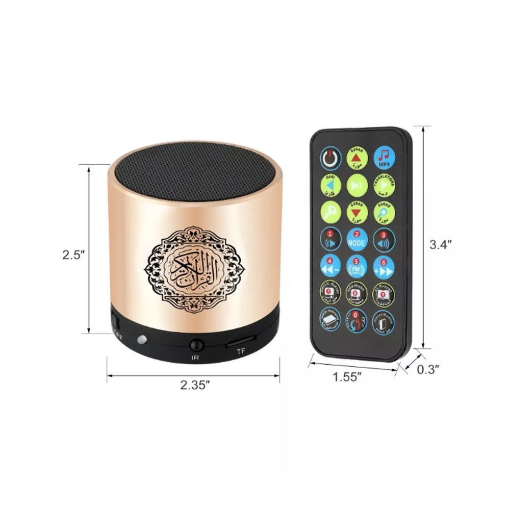 CRONY QS-100+BT 16GB Quran Speaker Mini 16gb Al Quran speaker with High Quality 25 Reciters and 23 Translation Voices for Muslim - Edragonmall.com
