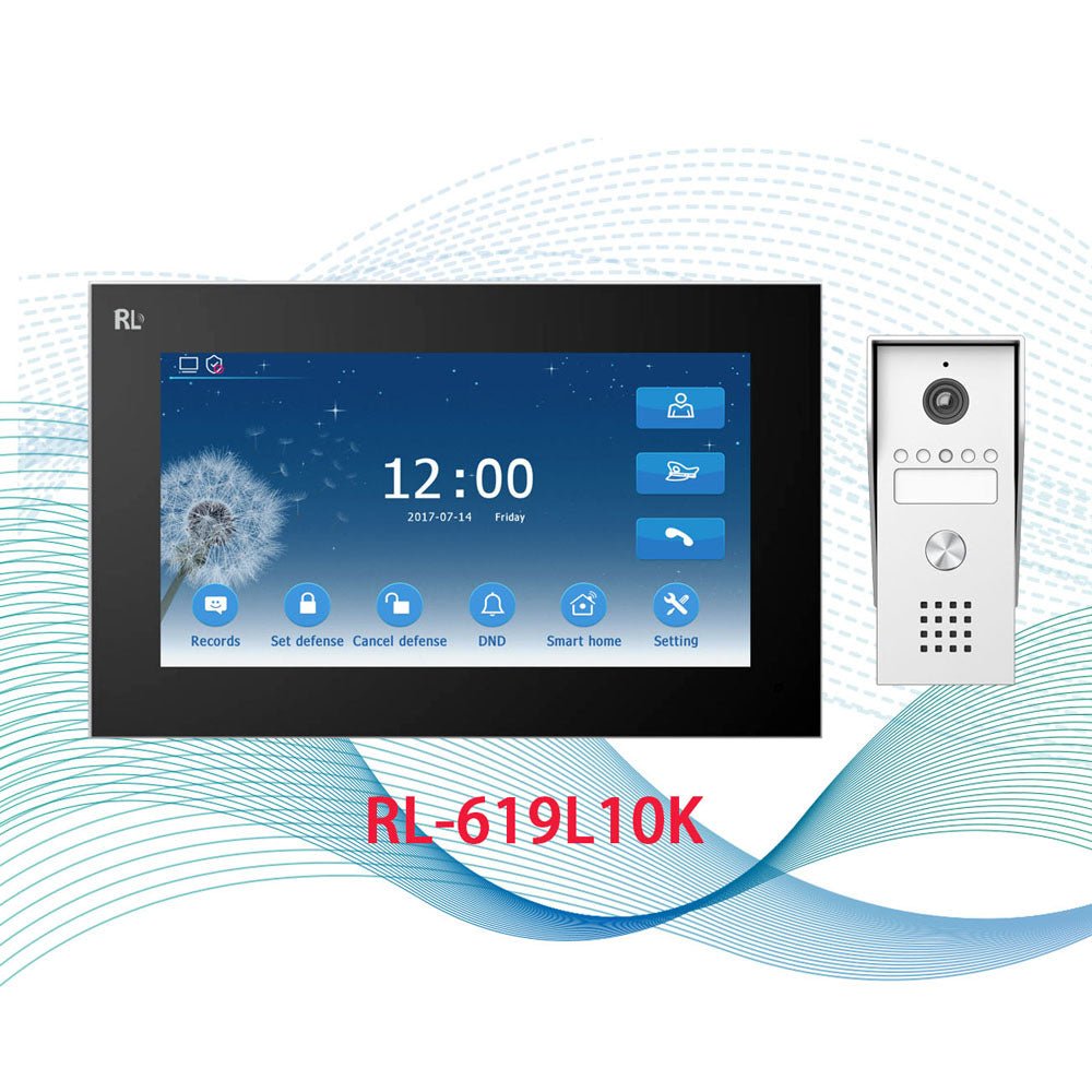 CRONY RL-619L10K Doorphone LCD color intercom doorbell - Edragonmall.com