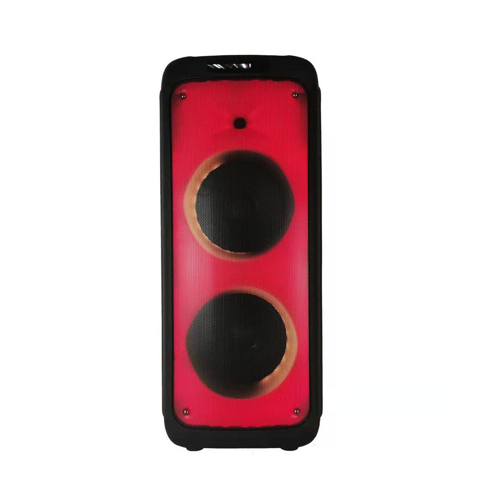 CRONY RX-1001 Speaker 10 inch Bluetooth speaker flame light effect square dance wireless large audio - Edragonmall.com