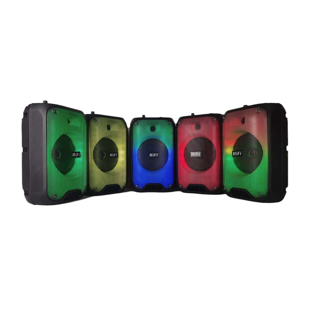 CRONY RX-6168 Speaker portable blututh speaker dancing speaker with flame light 10W party outdoor karaoke speaker - Edragonmall.com