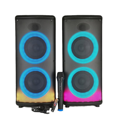 CRONY RX-6238 big power disco light loud speaker wireless with bass echo treble rechargeable battery karaoke speaker - Edragonmall.com