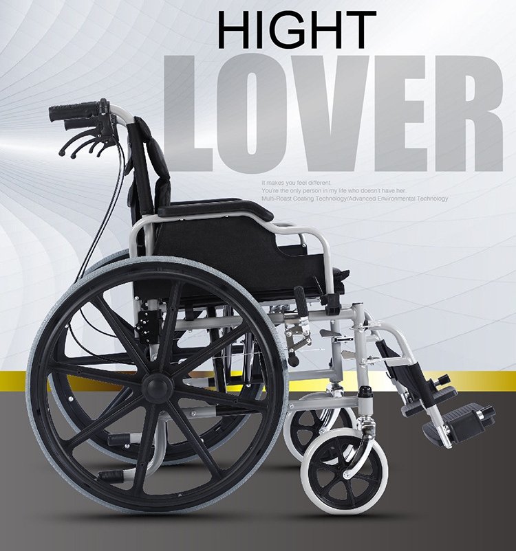 CRONY S01 Widened and load-bearing hand push folding wheelchair - Edragonmall.com