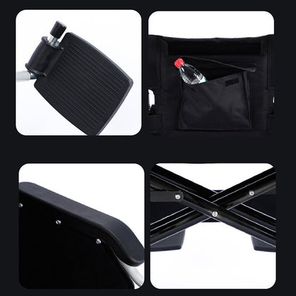 CRONY S01 Widened and load-bearing hand push folding wheelchair - Edragonmall.com