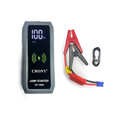 CRONY S606+Air Super Jumper Starter 12V Auto Car Battery Portable Jump Starter Power Station with wireless charging function - Edragonmall.com