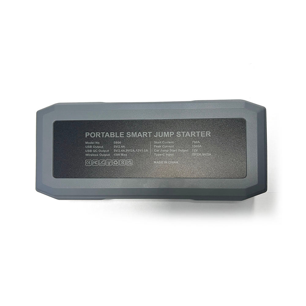 CRONY S606+Air Super Jumper Starter 12V Auto Car Battery Portable Jump Starter Power Station with wireless charging function - Edragonmall.com