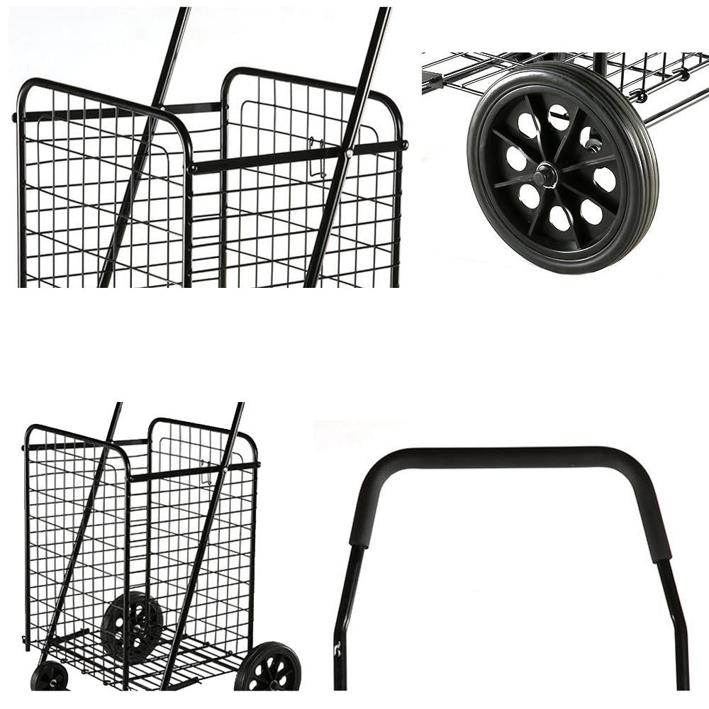 CRONY SC-106 Household portable Foldable Shopping Trolley on Wheels - Edragonmall.com