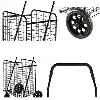 CRONY SC-106 Household portable Foldable Shopping Trolley on Wheels - Edragonmall.com