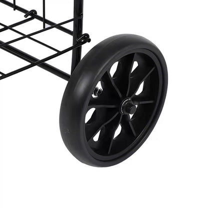 CRONY SC-106B Grocery Shopping Cart with Swivel Wheels, Folding Shopping Cart with Wide Cushion Handle - Edragonmall.com