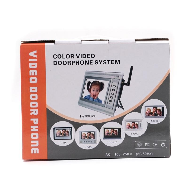 Crony SE-VD709CW Wireless Color Home Bell with Camera, Wireless Anti-theft Camera with Indoor Chime Video Doorbell - Edragonmall.com