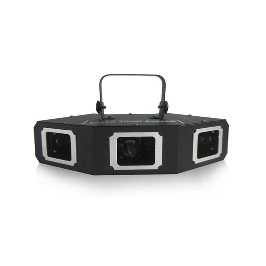 CRONY Sectorial 3 hole red green blue laser light Colorful Fan Beam Pattern Led Lights RGB Disco Laser Stage Lighting For Party - Edragonmall.com