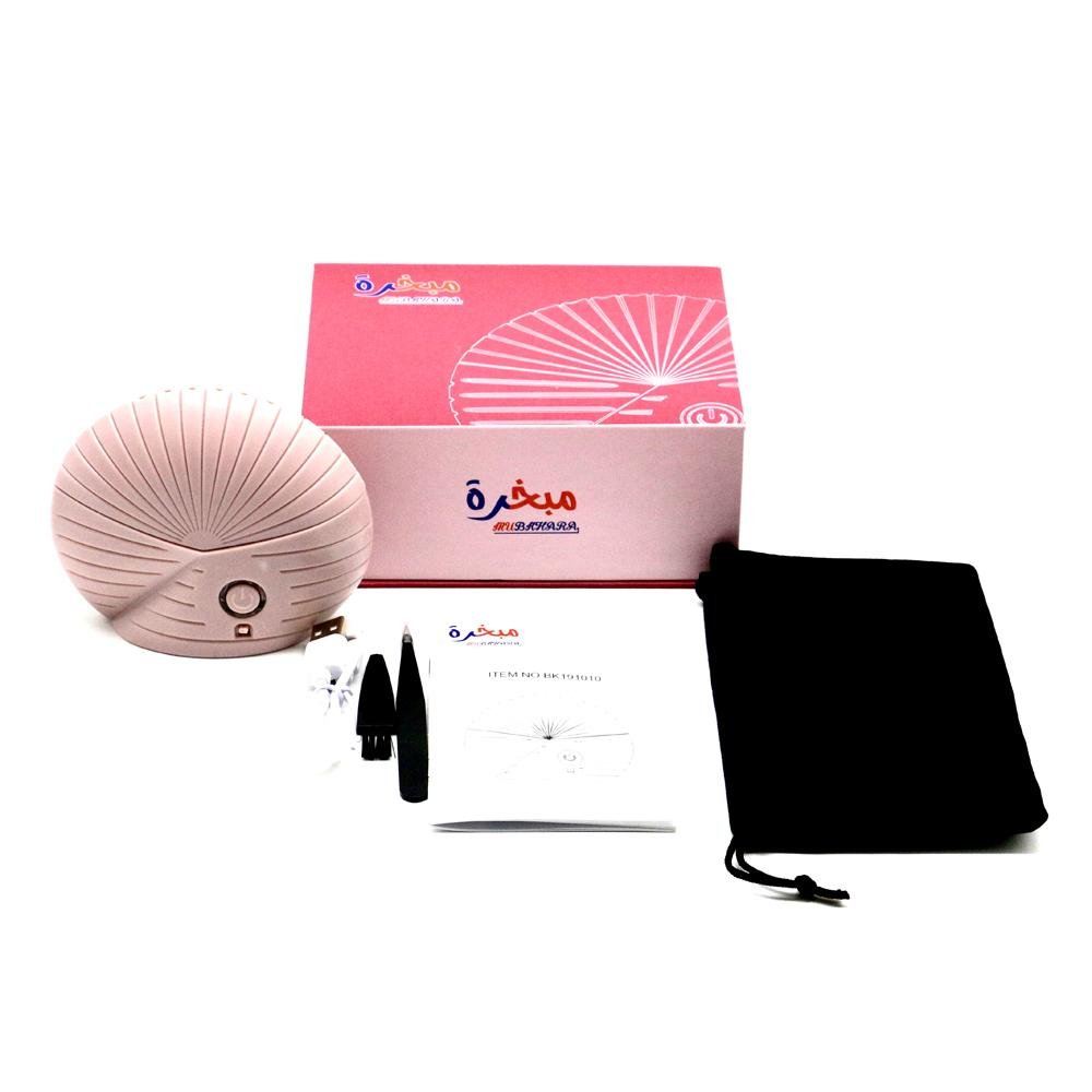 Crony Shell Bakhoor Burner Hot Selling Arabic Ramadan Electric Mini Portable Incense Burner-Pink - Edragonmall.com