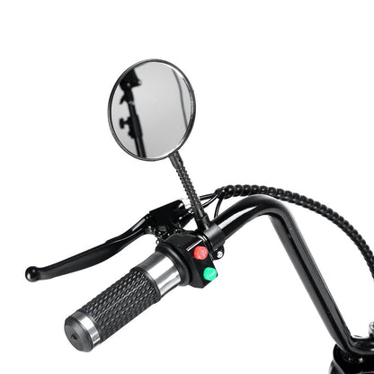 CRONY Small Harley two seat big tires with BT 1000w 60KM/H high power two wheels adult electric scooter motorcycle | USA Flag - Edragonmall.com