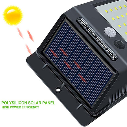 CRONY Solar Powered LED Wall Light 30 LED Motion Sensor led solar lights outdoor super bright house Outdoor Wall Light - Edragonmall.com