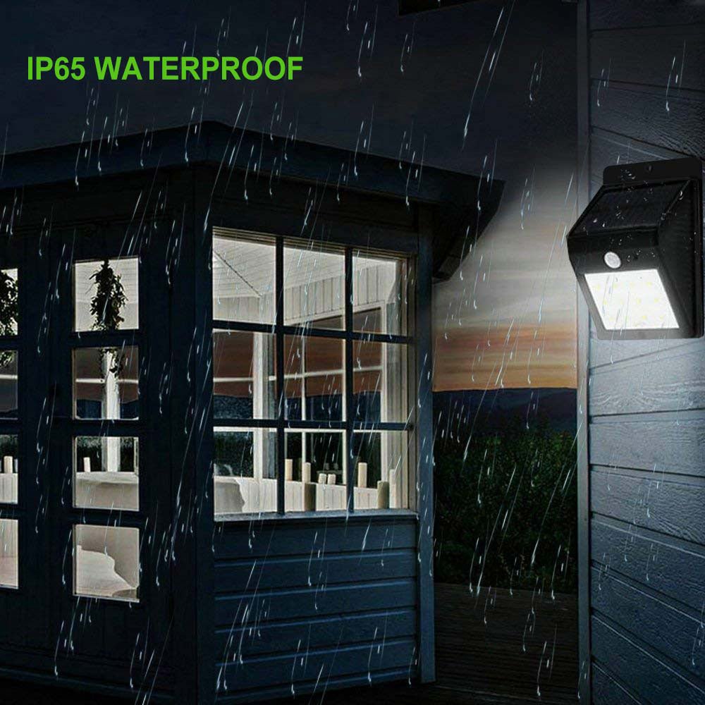 CRONY Solar Powered LED Wall Light 30 LED Motion Sensor led solar lights outdoor super bright house Outdoor Wall Light - Edragonmall.com