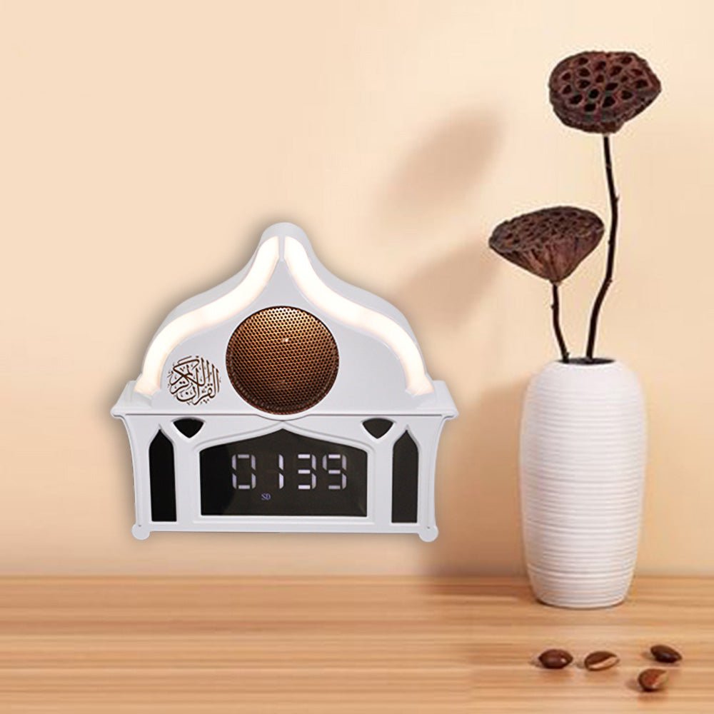 CRONY SQ-912 LED Clock quran speaker Wall Light - Edragonmall.com
