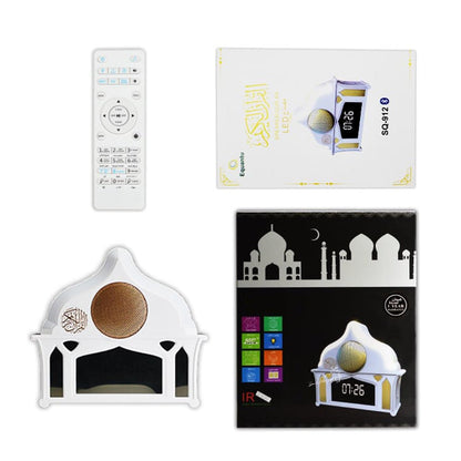 CRONY SQ-912 LED Clock quran speaker Wall Light - Edragonmall.com