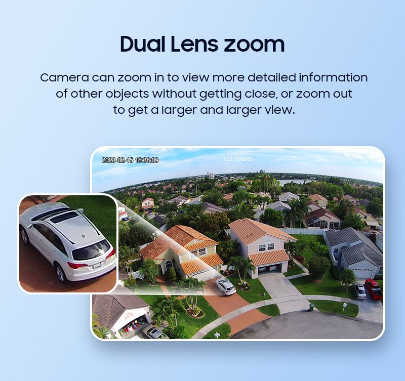 CRONY ST-558-6MP-12X-4G Dual Lens Zoom Solar Battery Camera - Edragonmall.com