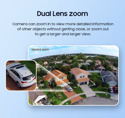 CRONY ST-558-6MP-12X-4G Dual Lens Zoom Solar Battery Camera - Edragonmall.com