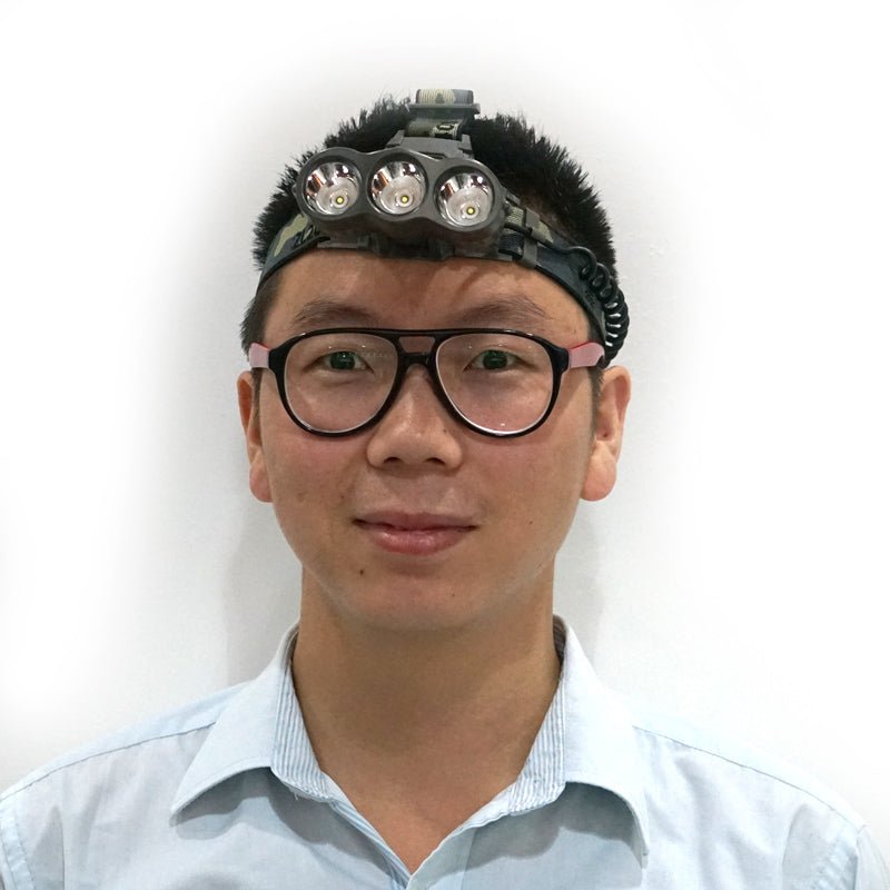 CRONY Strong light high power LED rechargeable 3 head light source headlight bulb outdoor - Edragonmall.com