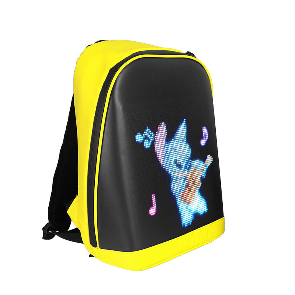 CRONY T2 AD LED display backpack light screen waterproof smart back packs bag led display backpack with led screen - Edragonmall.com
