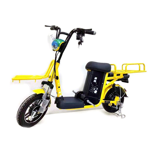 CRONY Takeaway e-bike Express motorcycle Max Speed 50KM/H Distance 30-150 KM Meal delivery Maximum Load 200 KG Aluminum alloy frame | yellow - Edragonmall.com