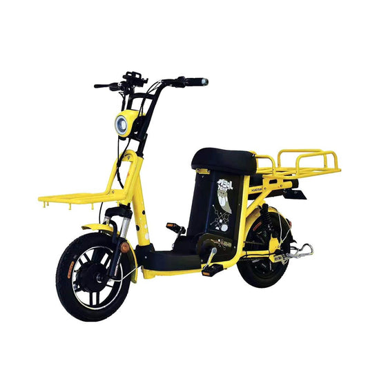 CRONY Takeaway e-bike Express motorcycle Max Speed 50KM/H Distance 30-150 KM Meal delivery Maximum Load 200 KG Aluminum alloy frame | yellow - Edragonmall.com