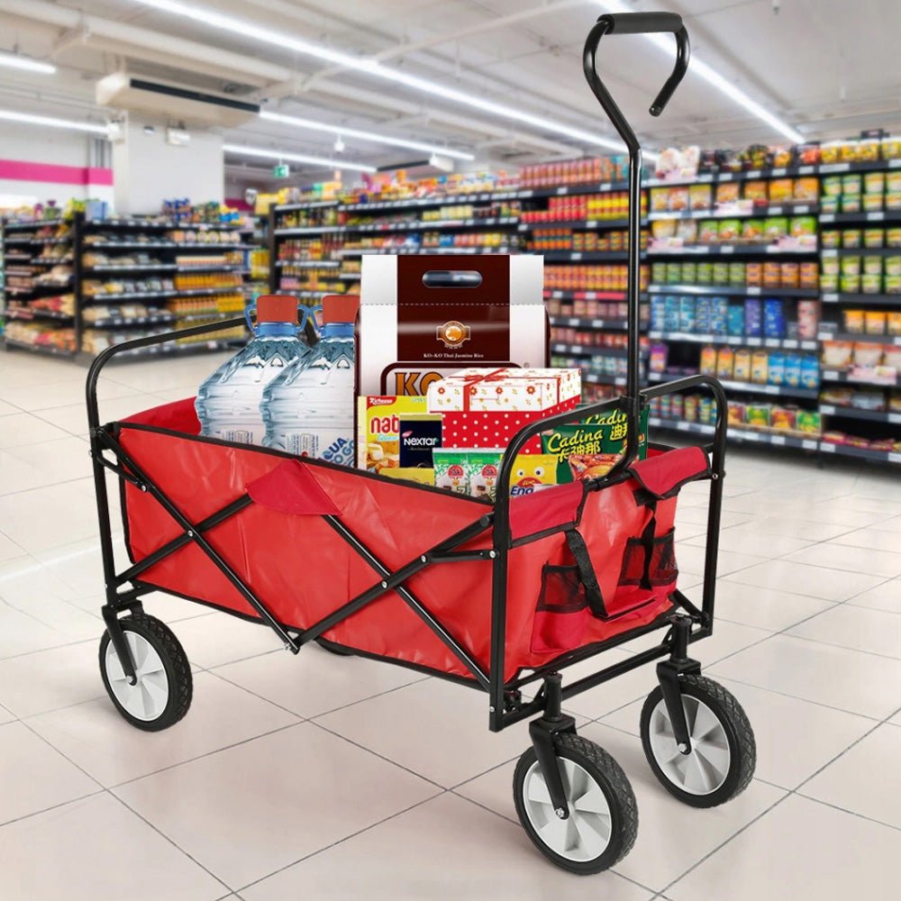 CRONY TC3015 Folding Cart Shipping Trolley Folding Garden Trolley | BLACK - Edragonmall.com