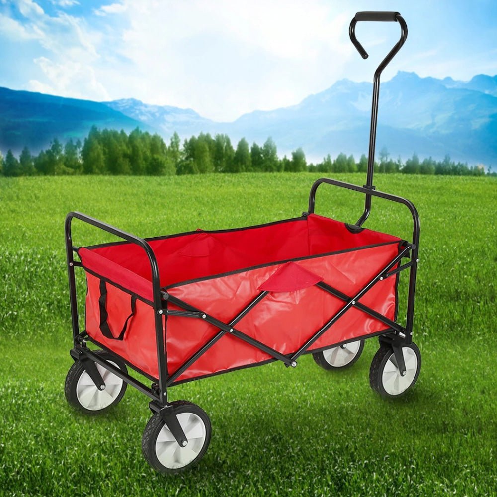 Crony TC3015 Folding shipping Cart Folding Garden Trolley | RED - Edragonmall.com