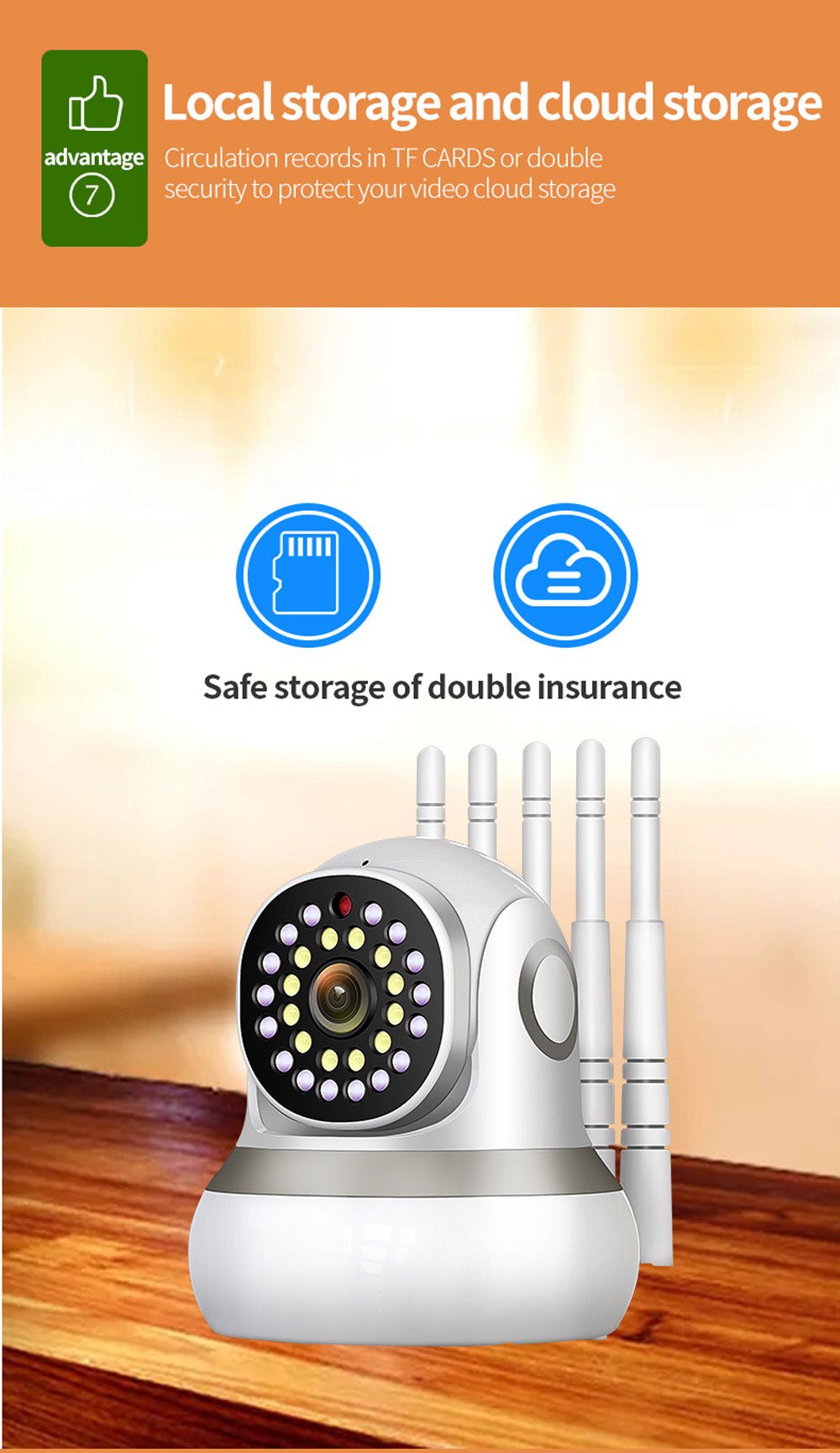 CRONY TC50-CA1Z2 5G Wifi Dual-band with Night Vision Motion Detection 2-Way Audio Home Security Surveillance - Edragonmall.com