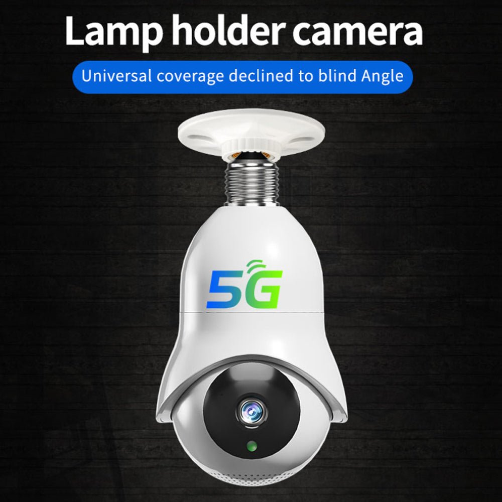 CRONY TC76 5G Wifi Dual-band light bulb HD IP Camera Wifi Bulb Camera 360 Panoramic Camera Surveillance Camera - Edragonmall.com