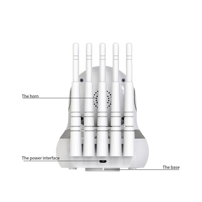 CRONY TC99-DC2S3 5G Wifi 4MP Binocular HD IP Camera 390 Eye Movement Tracking Mini Indoor Security Camera IP Camera - Edragonmall.com