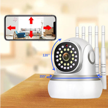 CRONY TC99-DC2S3 5G Wifi 4MP Binocular HD IP Camera 390 Eye Movement Tracking Mini Indoor Security Camera IP Camera - Edragonmall.com