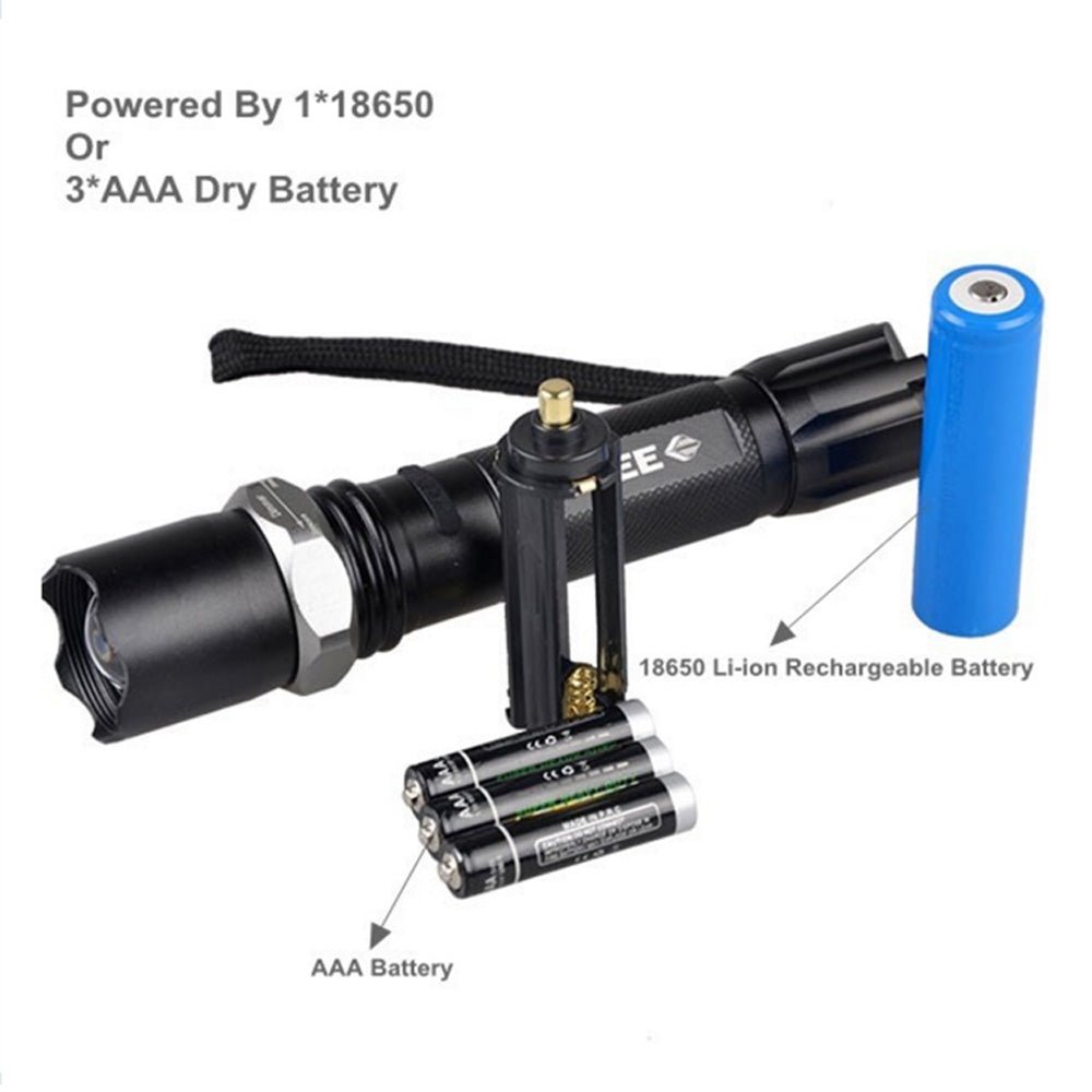 CRONY TH818 High Power Multifunction LED Tactical Flashlights - Edragonmall.com