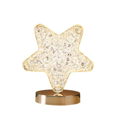 CRONY Three-color touch charging star eye lamp Modern Luxury Crystal Desk Lamp Bedroom Portable Night Light - Edragonmall.com