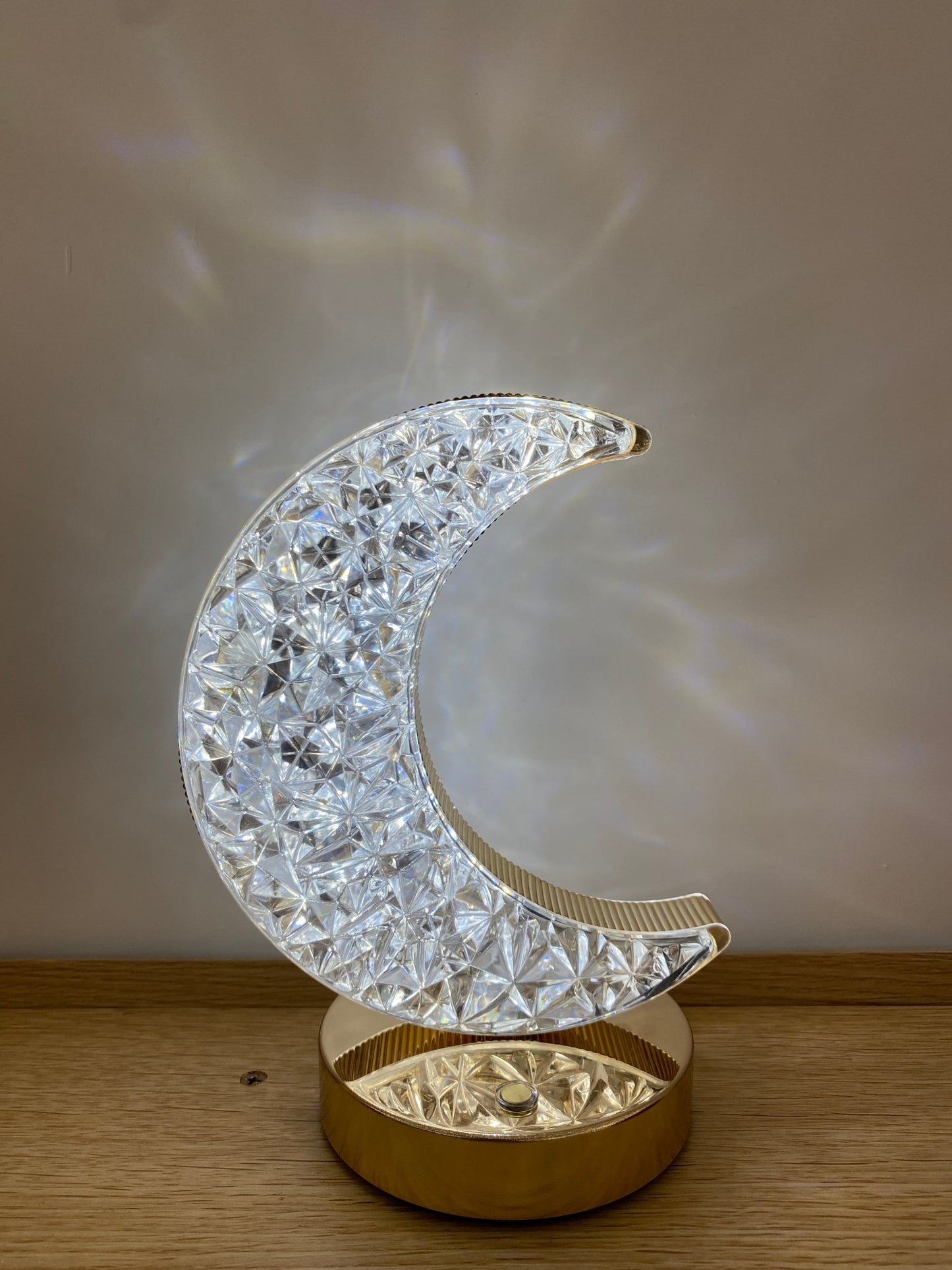 CRONY Three-color touch charging star eye lamp Modern Luxury Crystal Desk Lamp Bedroom Portable Night Light - Edragonmall.com