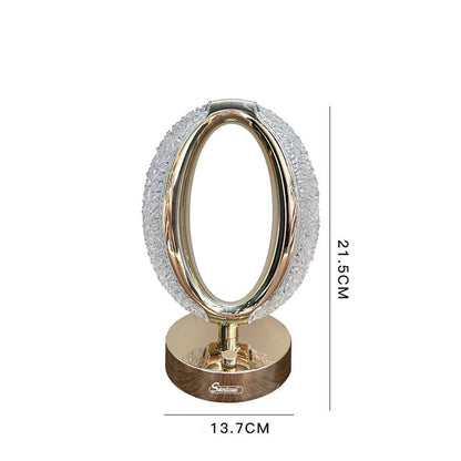 CRONY Three-color touch charging star eye lamp Modern Luxury Crystal Desk Lamp Bedroom Portable Night Light - Edragonmall.com