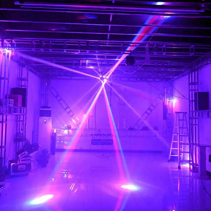 CRONY Three-ended ball rolling LED With laser dj Lights RGBW 4in1 LED Beam Moving Head Light 3 Head Stage Light For Bar ktv - Edragonmall.com