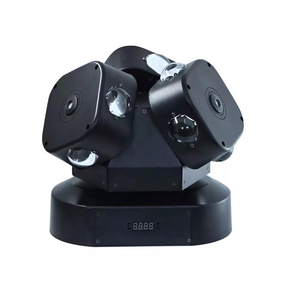 CRONY Three-ended ball rolling LED With laser dj Lights RGBW 4in1 LED Beam Moving Head Light 3 Head Stage Light For Bar ktv - Edragonmall.com