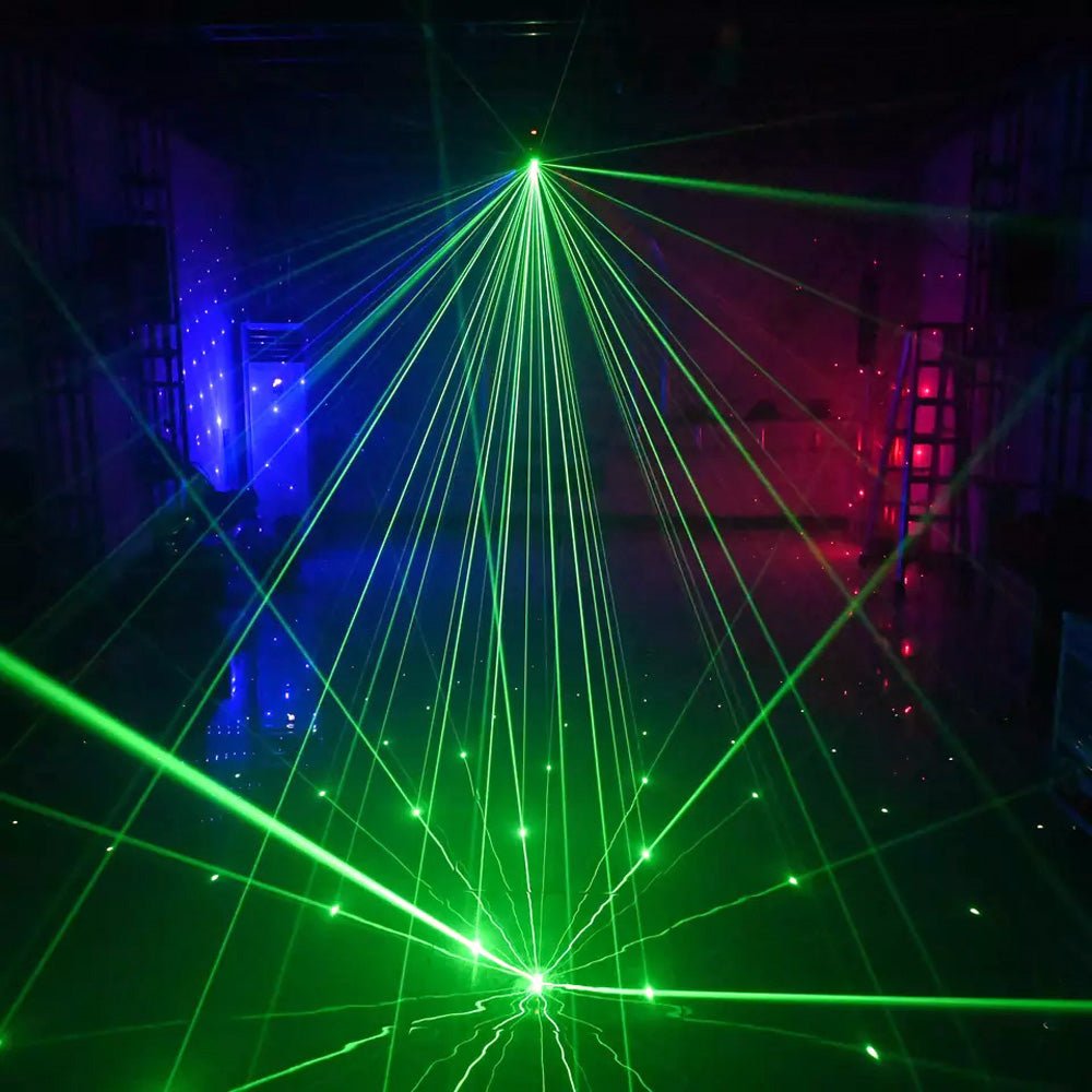 CRONY Three-ended ball rolling LED With laser dj Lights RGBW 4in1 LED Beam Moving Head Light 3 Head Stage Light For Bar ktv - Edragonmall.com
