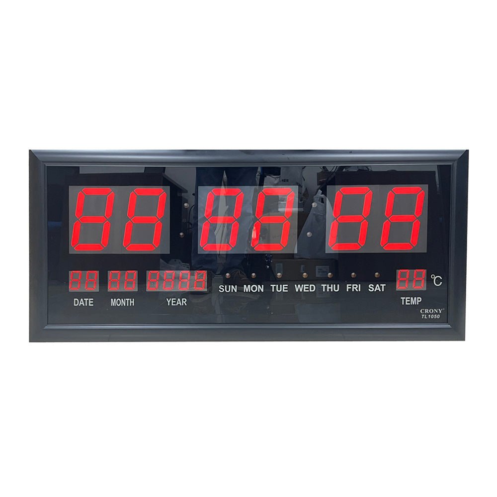 Crony TL-1050 Digital wall Clock with remote control - Edragonmall.com