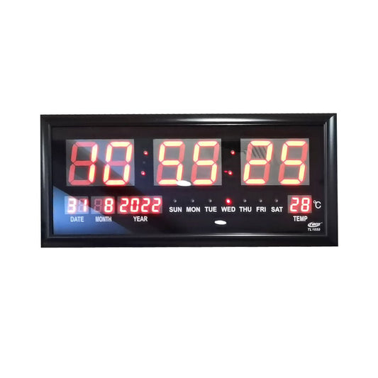 Crony TL-1050 Digital wall Clock with remote control - Edragonmall.com