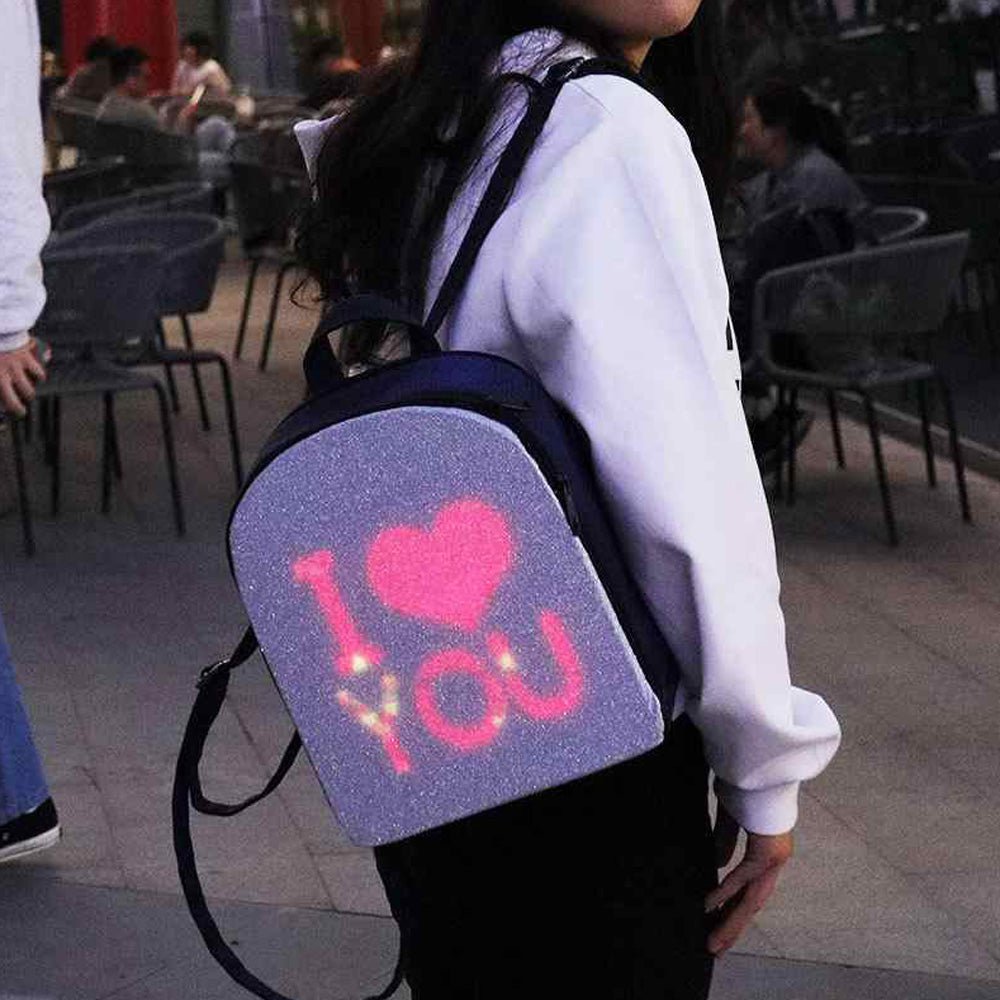 CRONY US-B003 AD LED Advertising display Backpack Connect mobile APP or computer via WIFI to change picture video - Edragonmall.com
