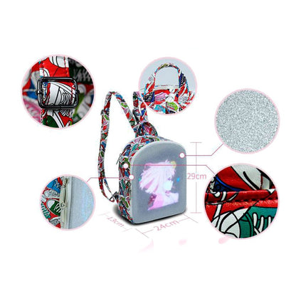 CRONY US-B003 AD LED Advertising display Backpack Connect mobile APP or computer via WIFI to change picture video - Edragonmall.com