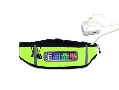 CRONY US-B006 LED Display fashion waist bag with app control for men and women - Edragonmall.com