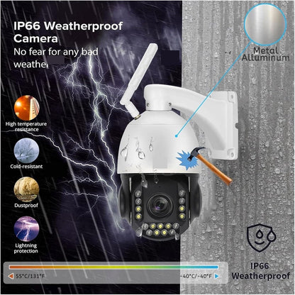 CRONY VST-WF93AR-5MP-30X 4G Camera Surveillance Camera 30X Zoom WiFi/4G PTZ IP Camera Outdoor 4K 8MP Humanoid Tracking - Edragonmall.com
