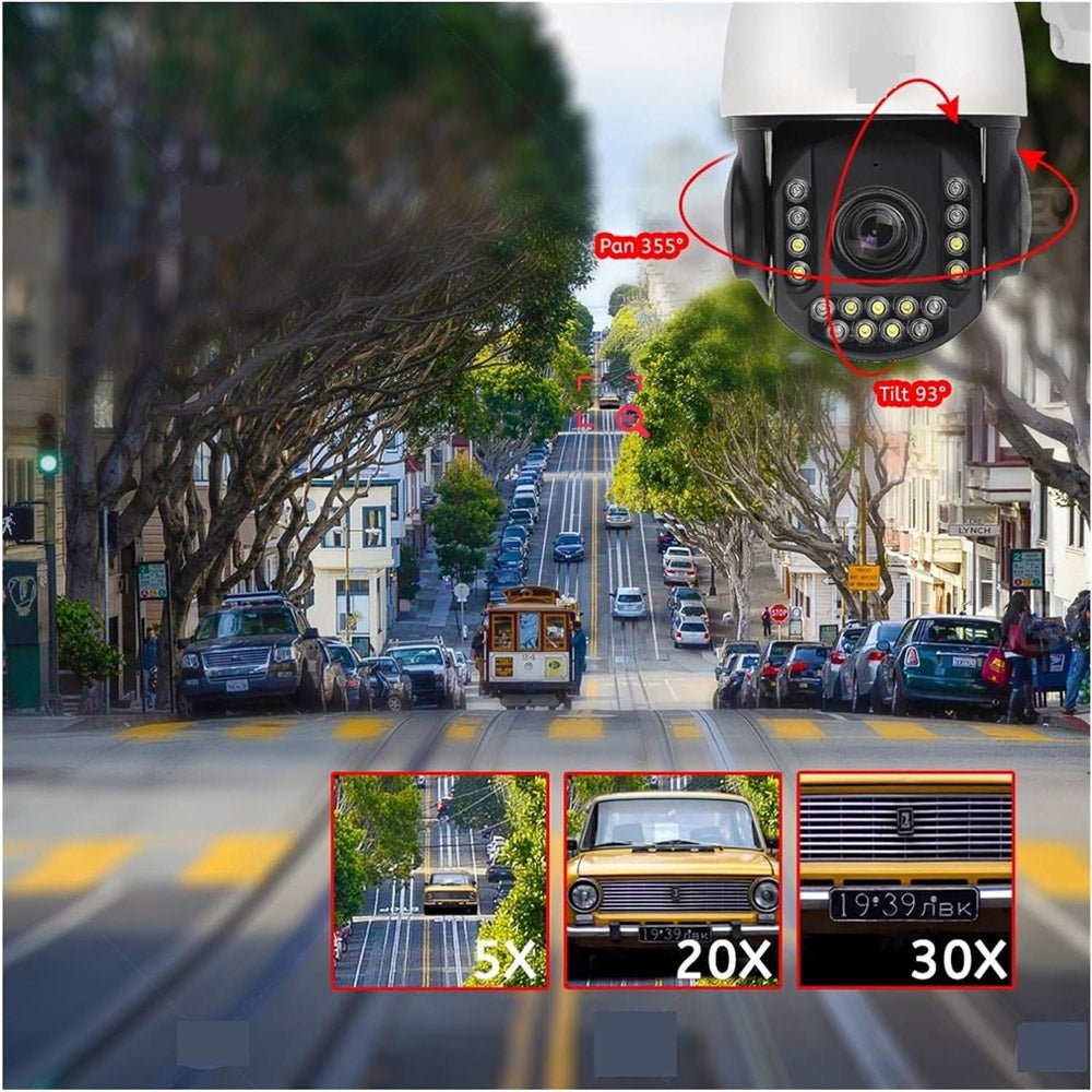 CRONY VST-WF93AR-5MP-30X 4G Camera Surveillance Camera 30X Zoom WiFi/4G PTZ IP Camera Outdoor 4K 8MP Humanoid Tracking - Edragonmall.com