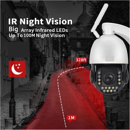 CRONY VST-WF93AR-5MP-30X 4G Camera Surveillance Camera 30X Zoom WiFi/4G PTZ IP Camera Outdoor 4K 8MP Humanoid Tracking - Edragonmall.com