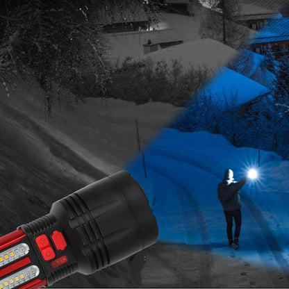 CRONY W5121A Solar Energy Flashlight for Home Type-C Rechargeable Strong Light P50 Super Bright Flashlight Super Battery Life - Edragonmall.com